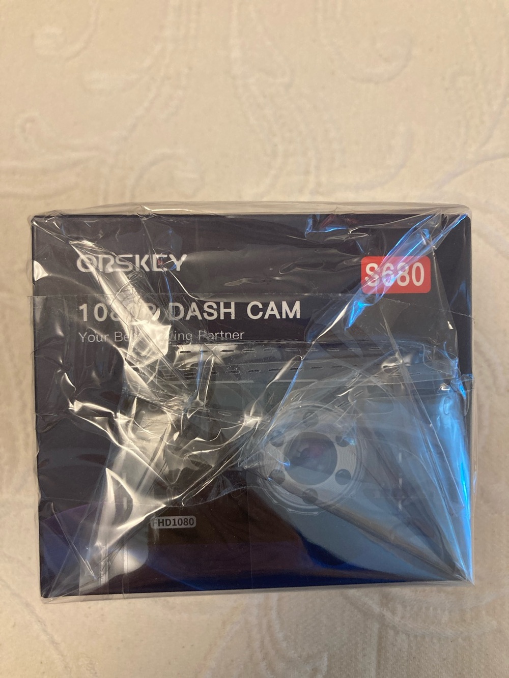 S680 Black 1080P Dashboard Camera - Compact Car Dash Cam